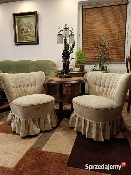 Fotel klubowy muszelka Vintage lata 60 PRL Lipno sprzedam