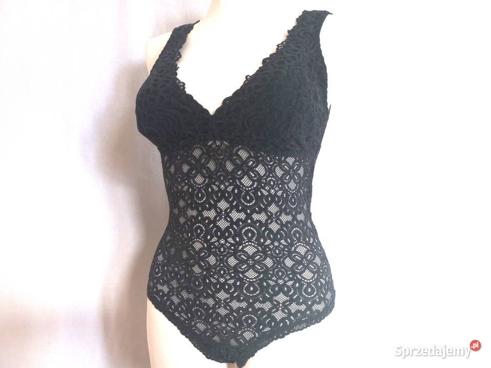 Body czarne Bluzka r 3638 ażur NOWE Białystok sprzedam