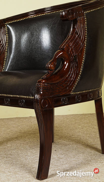 Fotel łabędź w stylu empire 83100a Września sprzedam