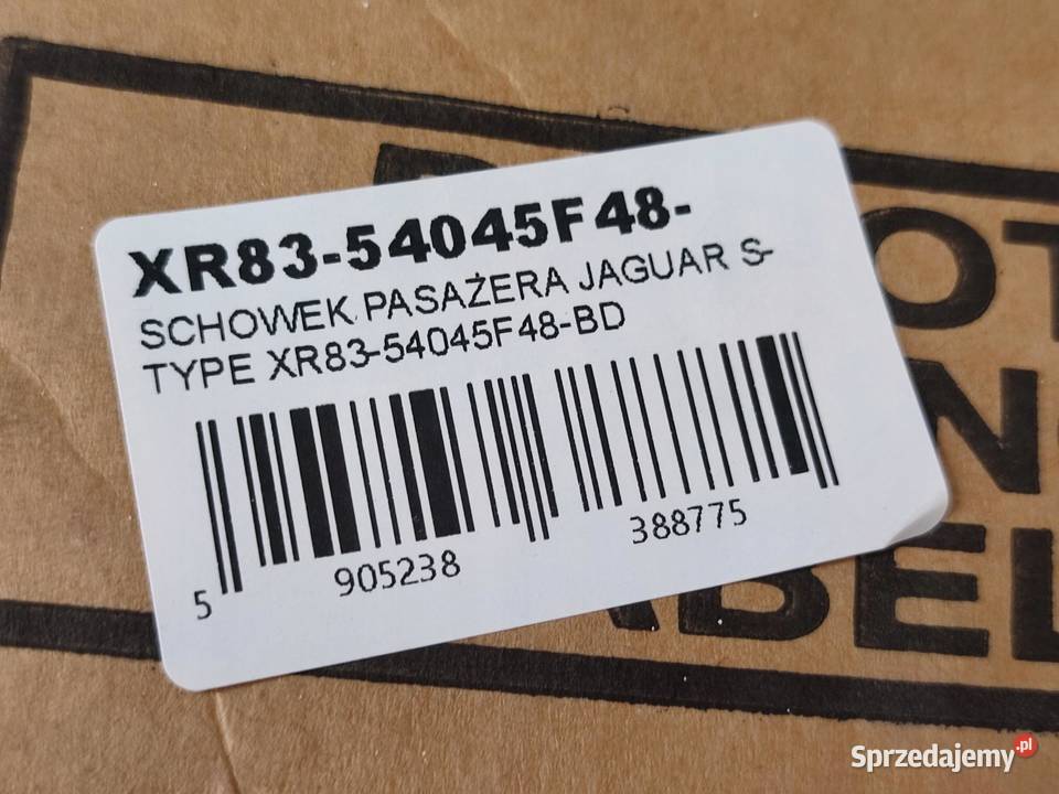 SCHOWEK PASAŻERA KOMPLETNY JAGUAR STYPE 9907 osobowe