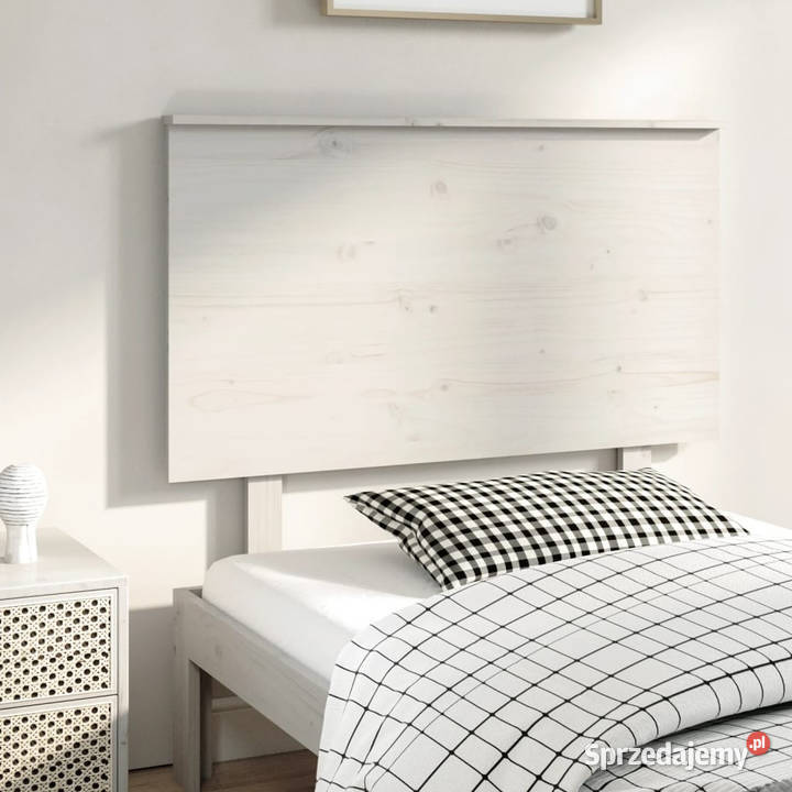 Wezgłowie łóżka białe 104x6x825 lite drewno Warszawa sprzedam