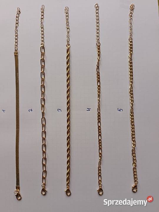 Łańcuszki Bransoletki na Rękę i Kostkę Tychy