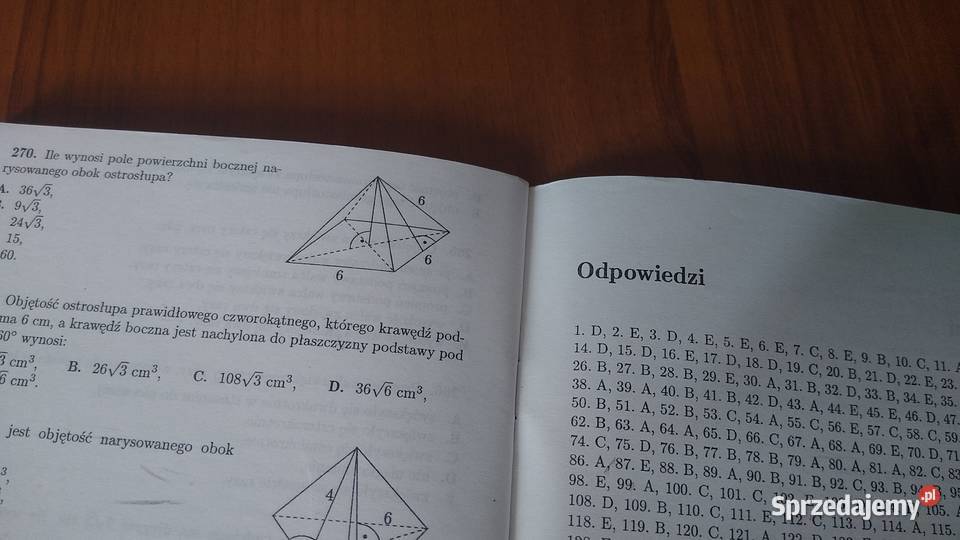 Matematyka 8 testy wyboru wielokrotnego Bolałek miękka Gdańsk sprzedam