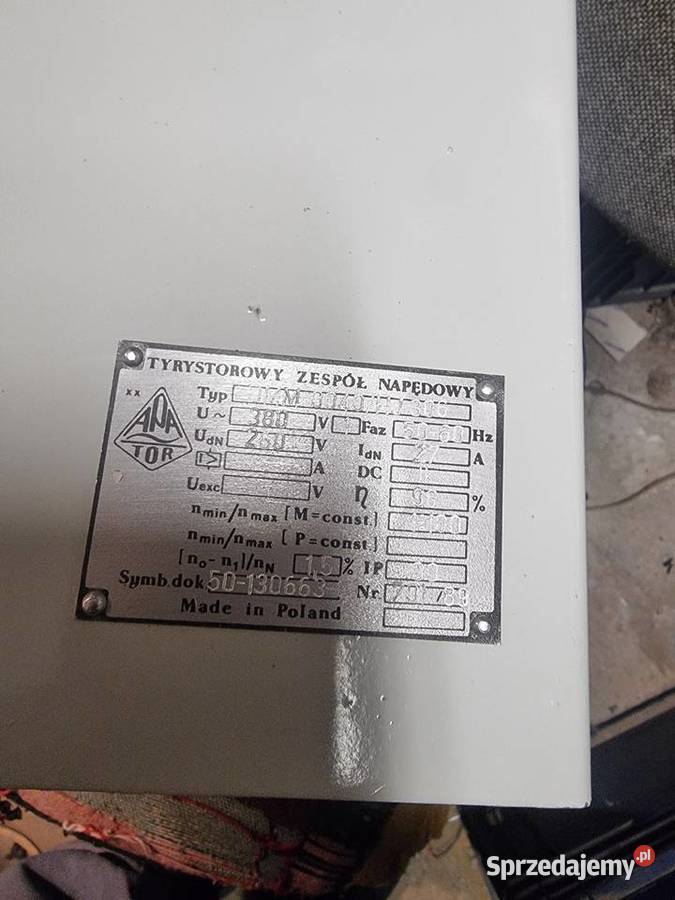 Tyrystorowy zespół napędowy 380v Pozostałe Kraśnik