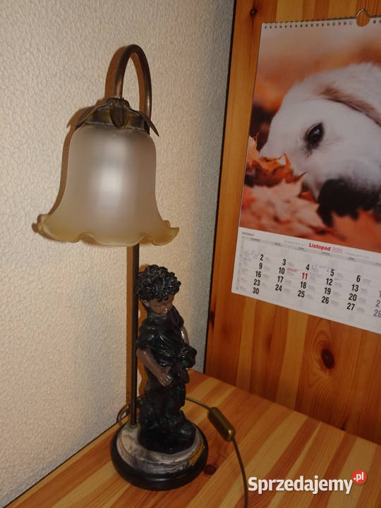 LAMPA Stojąca z PORTUGALII 58 z ALABASTRU z Porcelana i szkło Wrocław