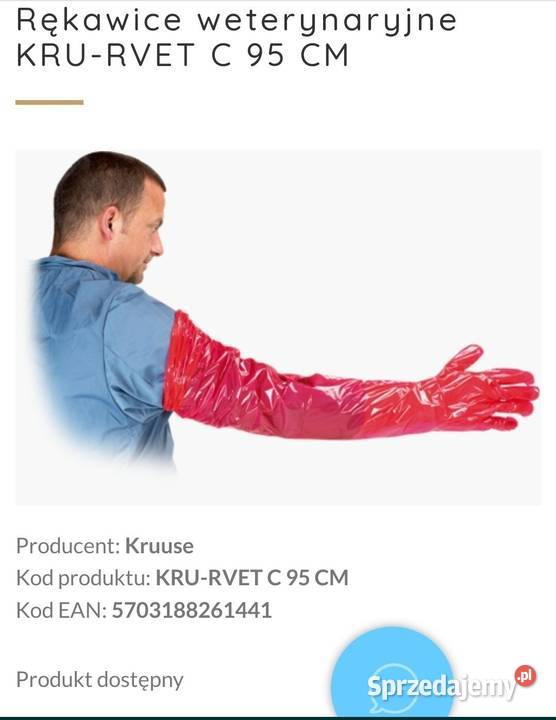 Rękawice Rektalne inseminacyjne weterynaryjne Borek Wielkopolski