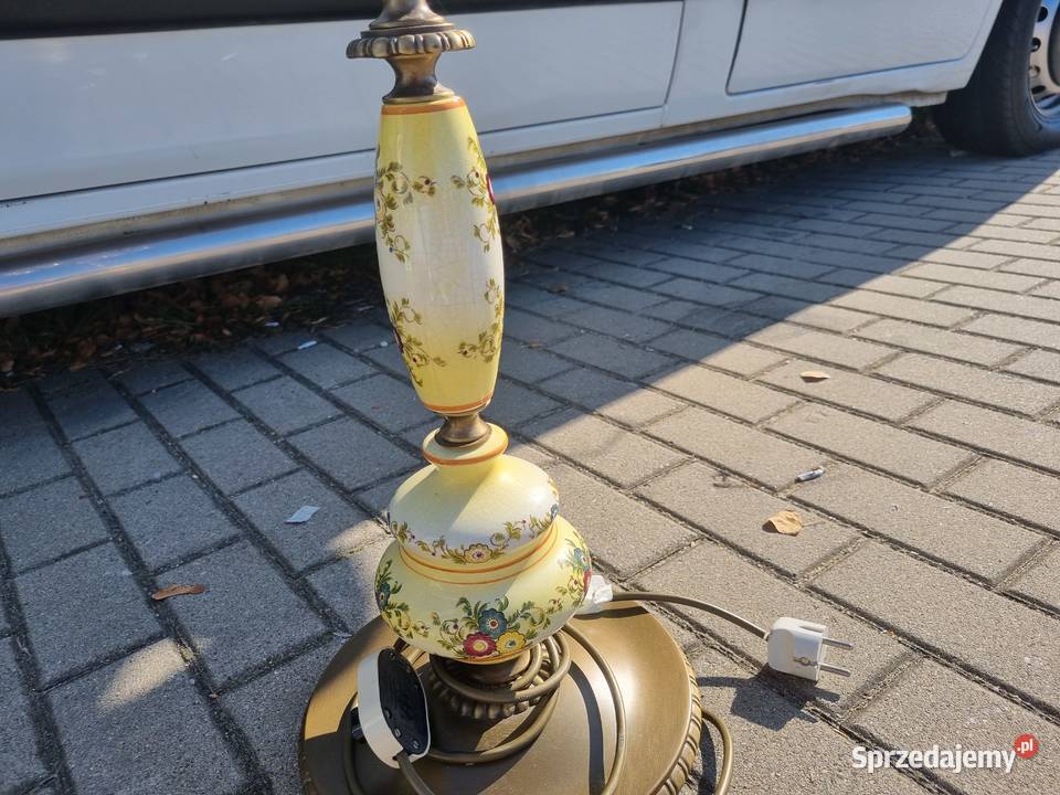 Lampa Antyczna podłogowa Porcelana antyk 4 dolnośląskie Dzierżoniów