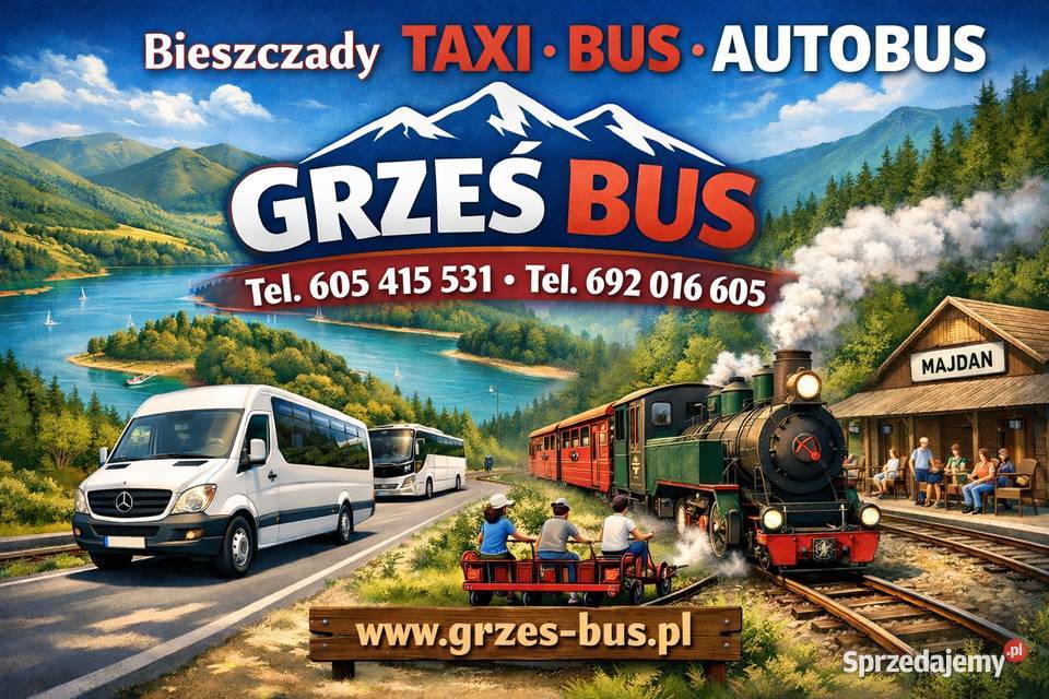 Wynajem autokarów busów Taxi Bieszczady Wołosate podkarpackie