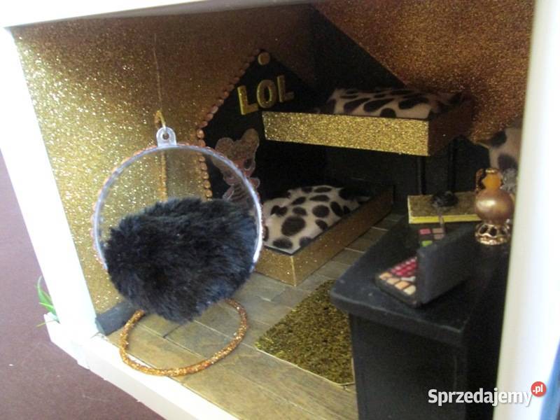 Domek lalek robiony ręcznie z pełnym Lalki i akcesoria dolnośląskie Bogatynia