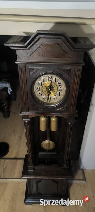 Piękny wielki zegar stojący w stylu gdańskim Antyki sprzedam