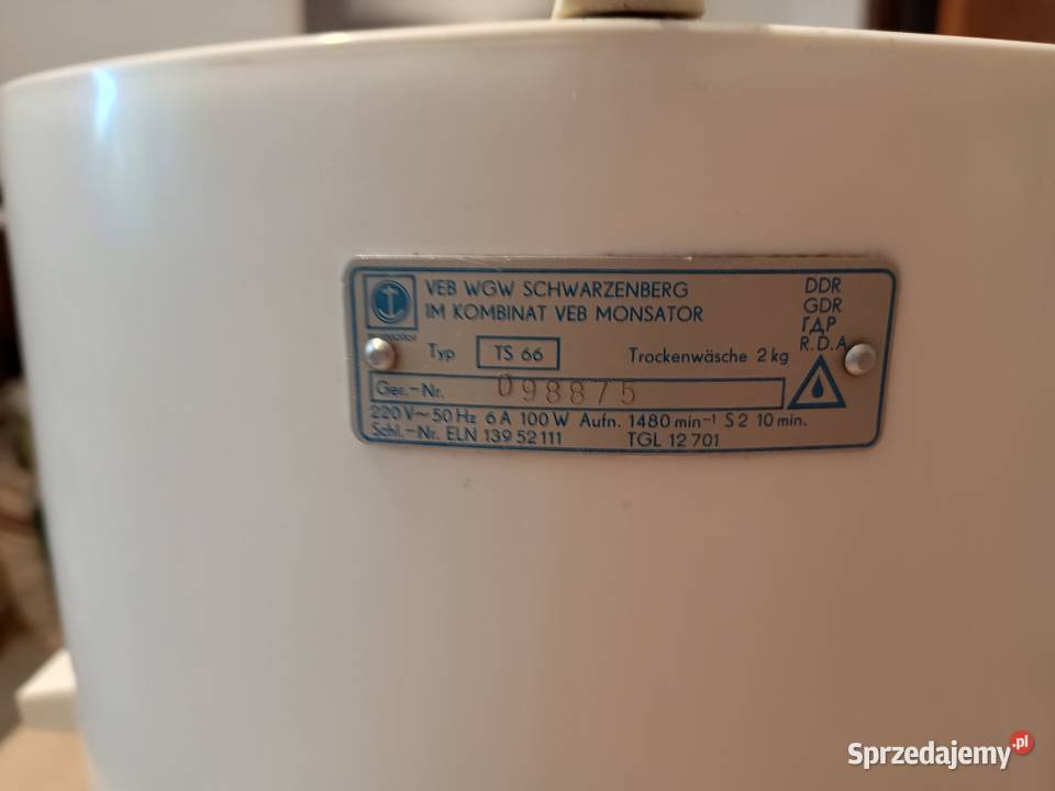 Wirówka Monsator TS 66 Gdańsk