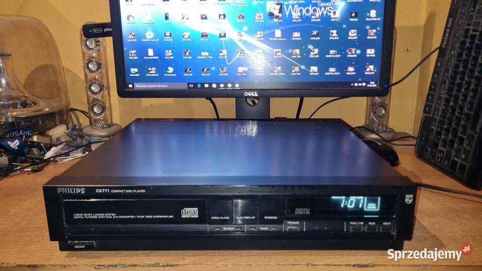 Odtwarzacz CD Philips CD771 CDM TDA1541A Topowy łódzkie Warta sprzedam