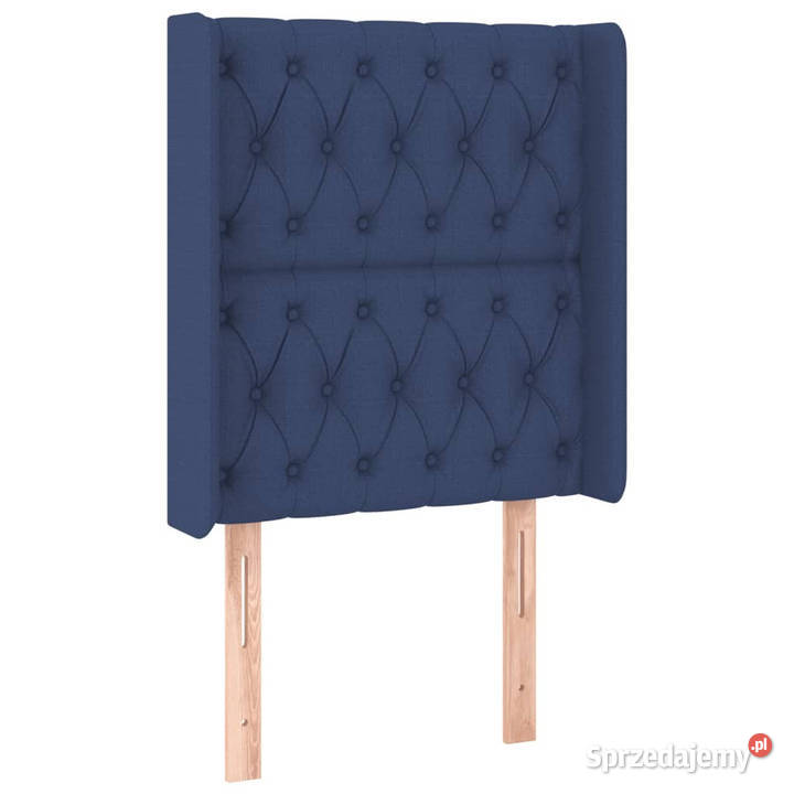 Zagłówek do łóżka z LED niebieski 83x16x118128