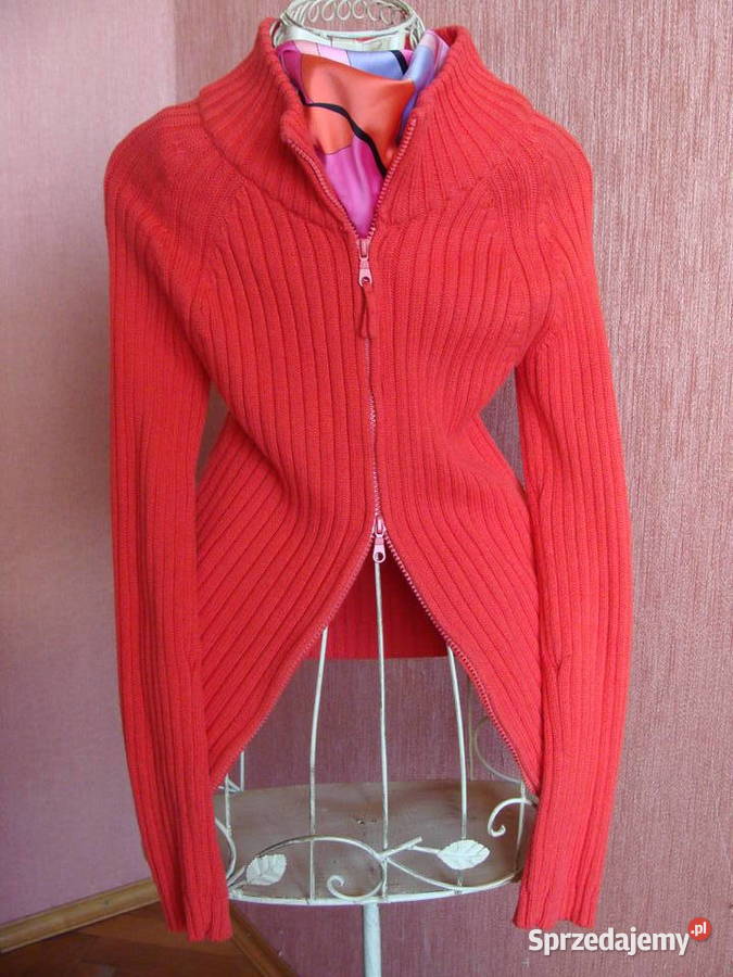 sweter bluza na zamek koral intensywny Łódź