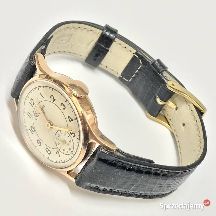 POBIEDA Złoty zegarek męski 585 14K pasek męskie Warszawa