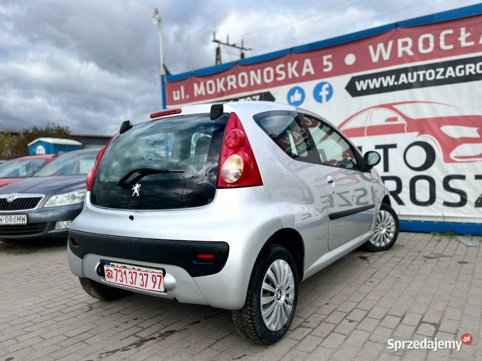 Peugeot 107 10 Benzyna 2006r Wspomaganie Klima 107 Wrocław