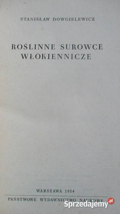 Roślinne surowce włókiennicze Dowgielewicz len Łódź