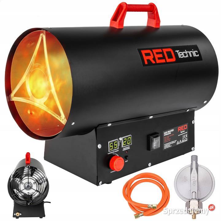 Nagrzewnica gazowa dmuchawa termostat lcd duża Nagrzewnice