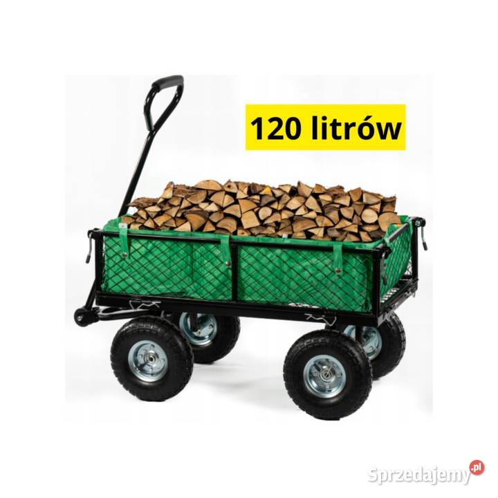 DUŻY WÓZEK OGRODOWY 120L Mocna STALOWA lubelskie