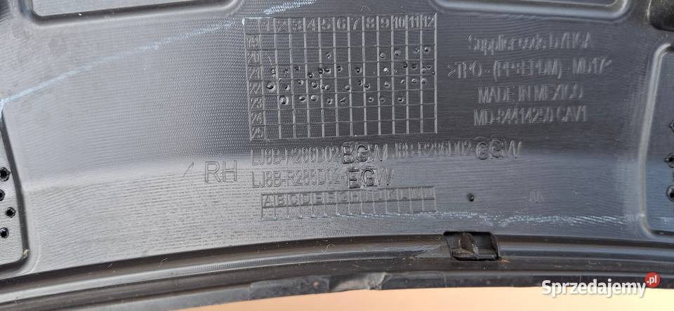 FORD MUSTANG MACHE LISTWA NAKŁADKA BŁOTNIKA lubuskie Bieleń sprzedam
