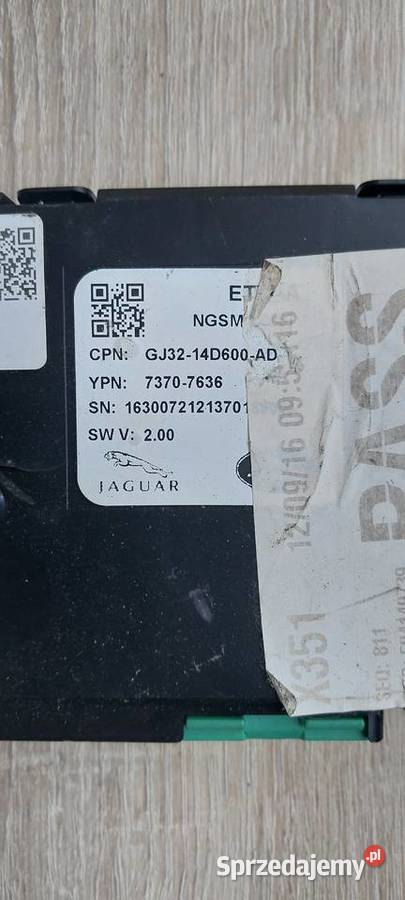 Moduł sterownik fotela JAGUAR XJ X351 LIFT Szczecin sprzedam