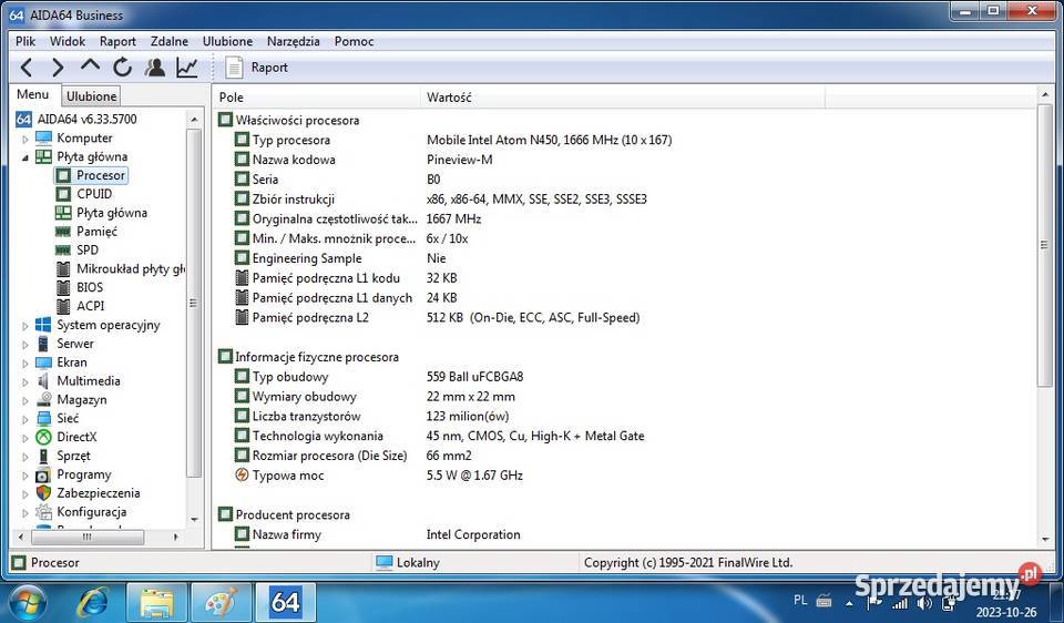 Netbook SONY Vaio PCG21313MTorba Doinwestowany Włocławek
