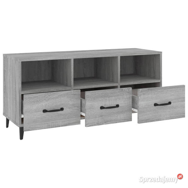 Szafka pod telewizor szary dąb sonoma 102x35x50 mazowieckie Warszawa