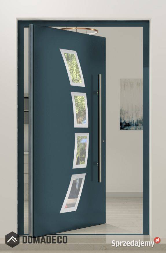 PIVOT 21A nowoczesne aluminiowe zewnętrzne drzwi Warszawa
