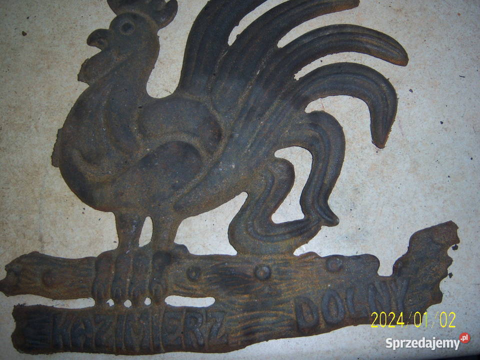 Kazimierz Dolny kogut żeliwny duży ozdoba Kielce