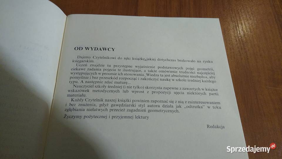 Geometria klasa 12 Cz 1 Jerzy Lisiewicz matematyka Gdańsk