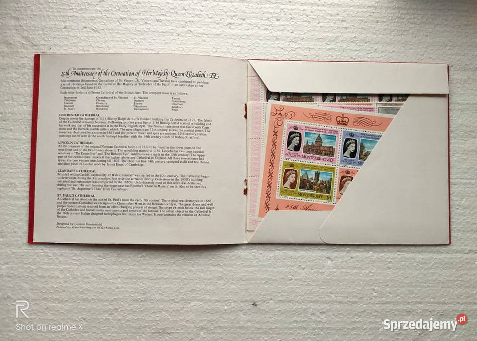 Znaczki Queen Elizabeth II Montserrat bloki Filatelistyka małopolskie Kraków