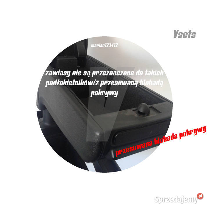 zestaw naprawczy podłokietnik audi a4 b5 s4 b5 Koszalin sprzedam