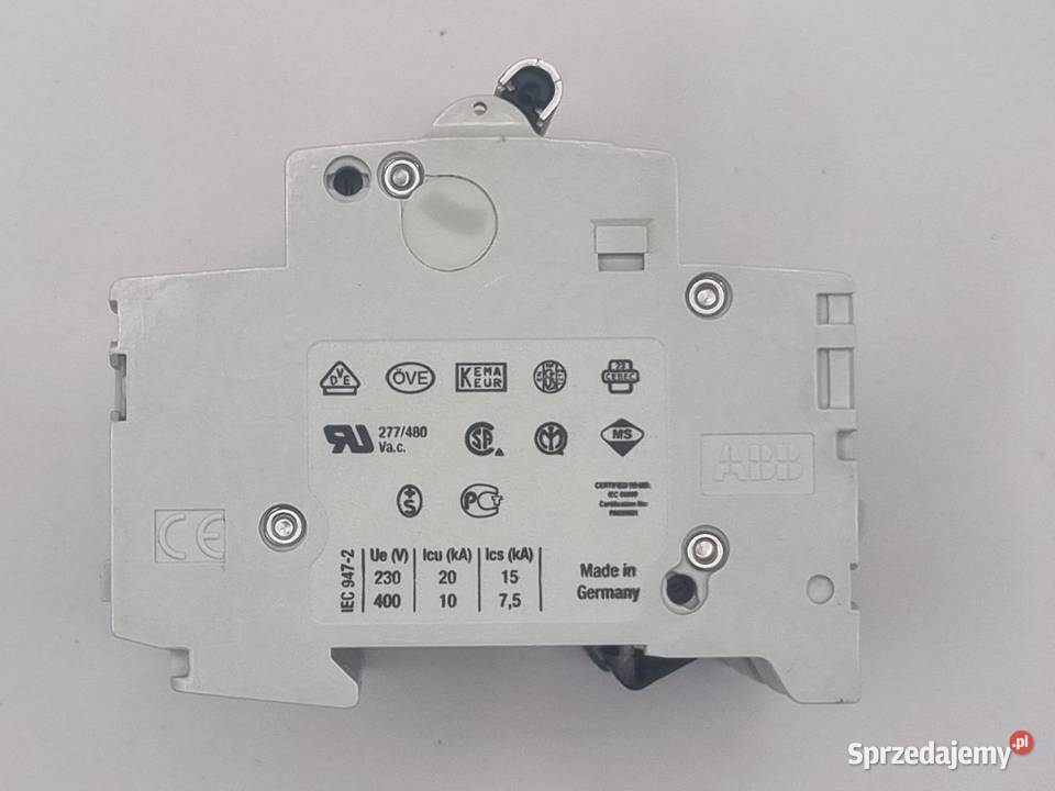 Wyłącznik ABB S203NA C16 3PN 16A używany Pozostałe Radzionków