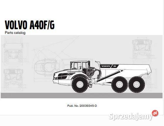 Volvo A30E L120E A40F A40G katalog czesci Kielce
