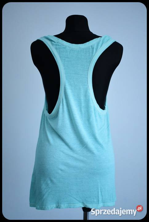 Miętowa bokserka mocno wycięta narzutka bluzka Bluzki i koszule Płock sprzedam