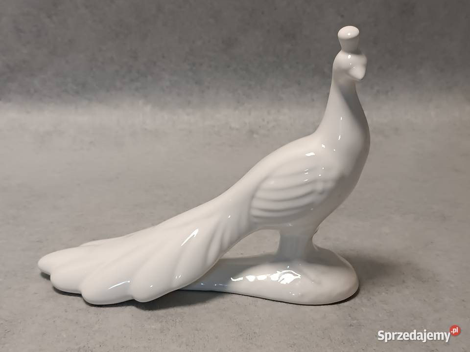 ALFAL Paw Dostojny Królewski Ptak Porcelanowa