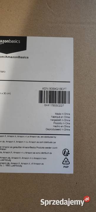 Prześcieradło z gumką Amazon Basics 90x190 90cm sprzedam