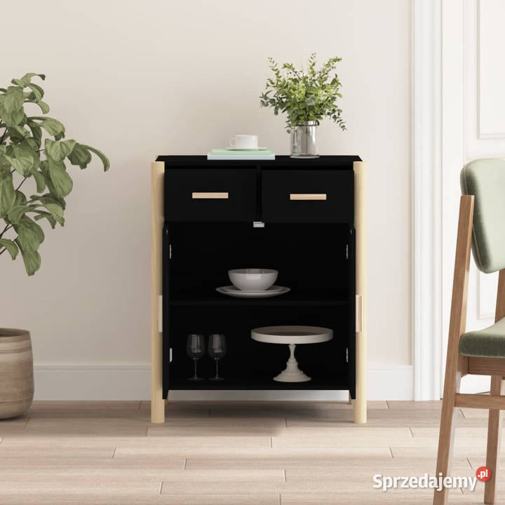 Szafka czarna 62x38x75 materiał drewnopochodny sprzedam