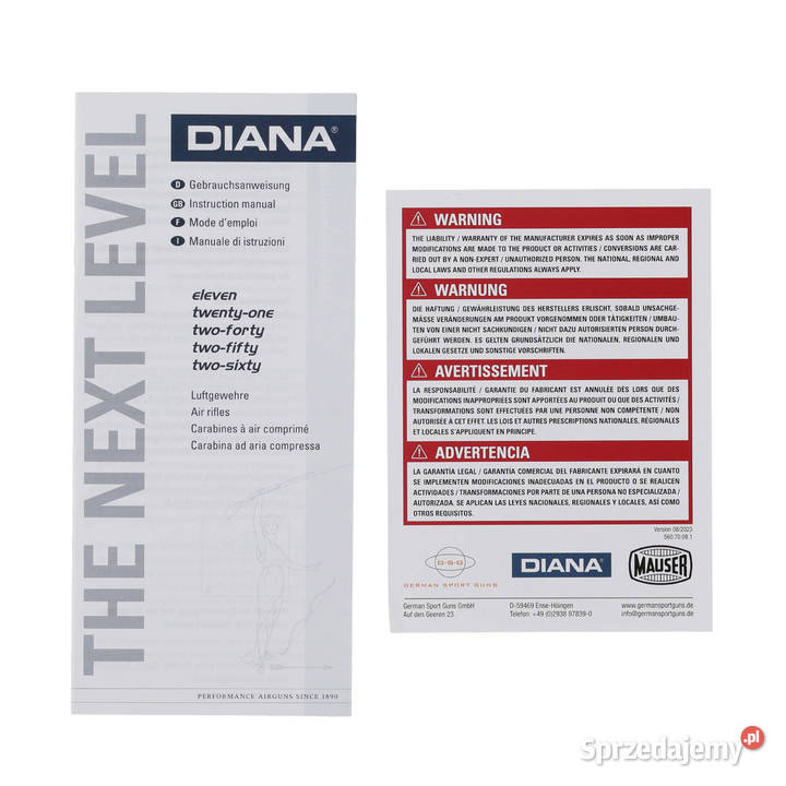 Wiatrówka Diana 250 TH 55 mm Warszawa