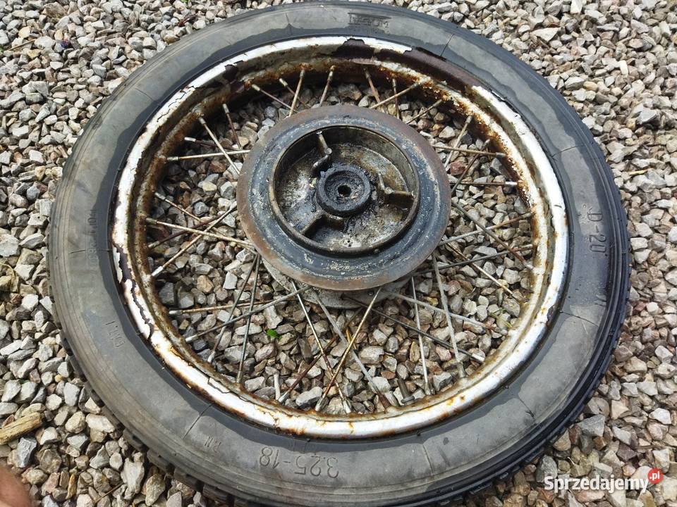 Koło tył SHL gazela m17 z opona degum 325 18 Pozostałe Maruszów