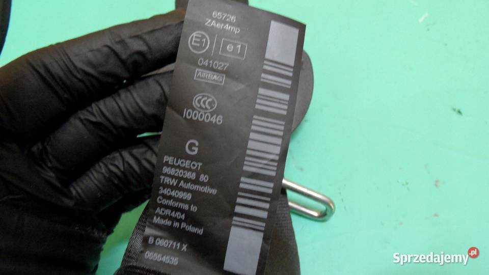 PEUGEOT 3008 I 11r pas bezpieczeństwa lewy przód osobowe sprzedam
