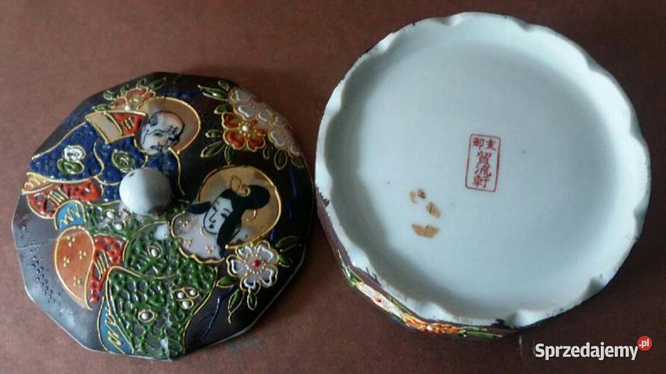 Antyk Pudełko na Biżuterię Satsuma Okres Meiji pomorskie Gdańsk