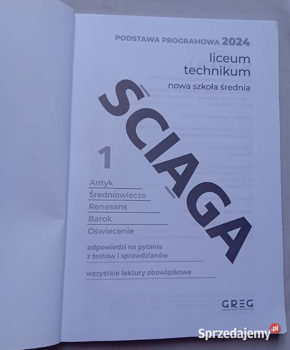 Ściąga 1 liceum i technikum Kompendium język Koźminek