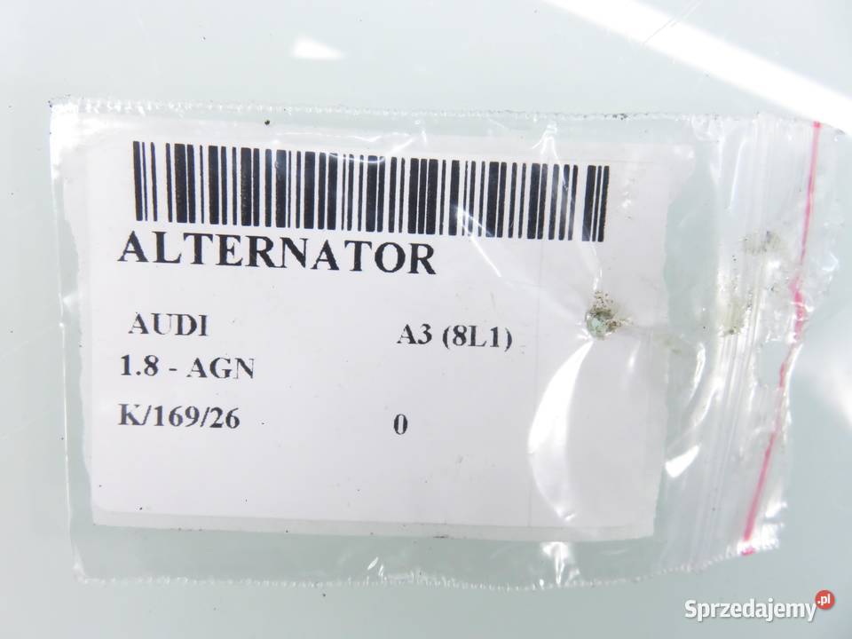 ALTERNATOR AUDI A3 8L1 18 AGN 028903028D Układ elektryczny silnika