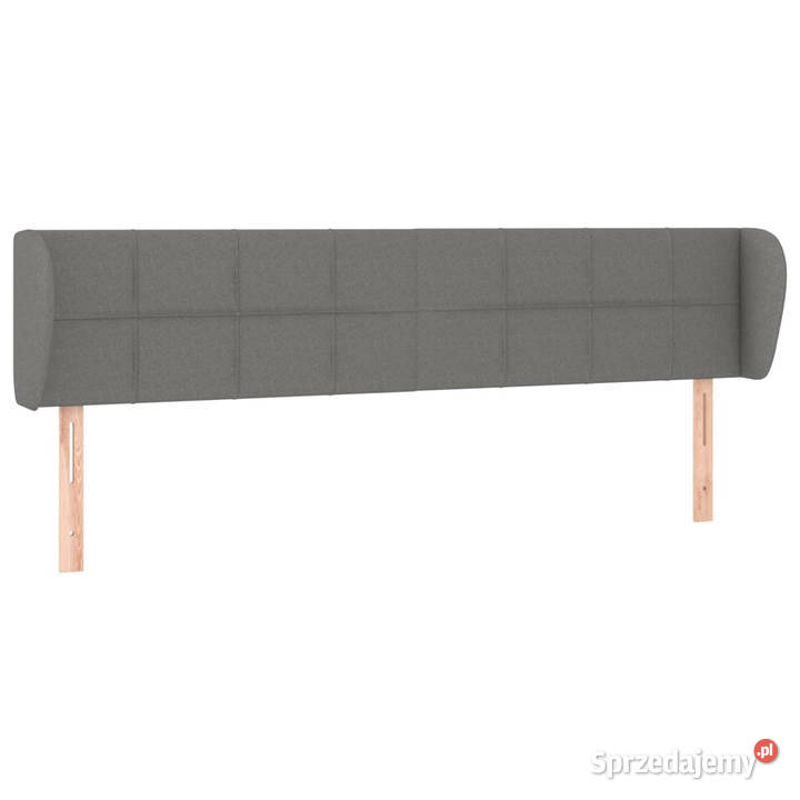 Zagłówek uszak ciemnoszary 163x23x7888 tkanina Warszawa