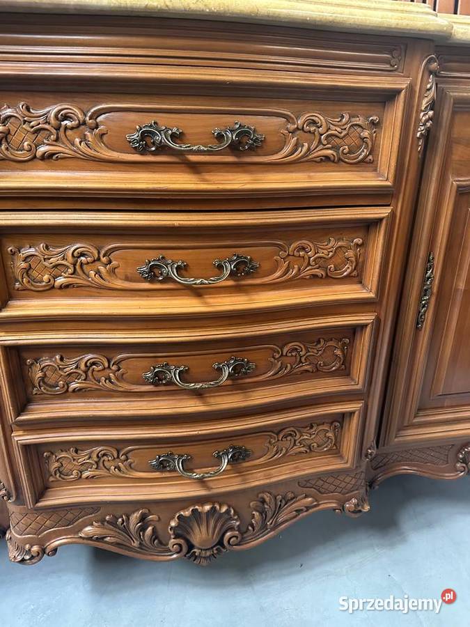 Piękna rzeźbiona ludwikowska jadalnia komoda sprzedam