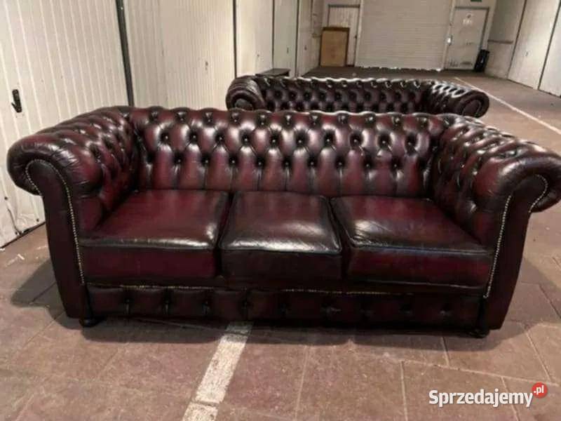 Sofy z fotelami Chesterfield Płock
