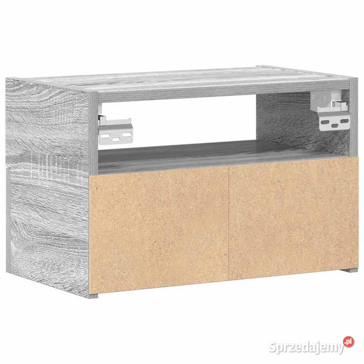 Wisząca szafka nocna szary dąb sonoma 45x26x285