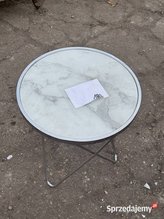 Stolik pomocniczy w stylu marmur mazowieckie Zielonka