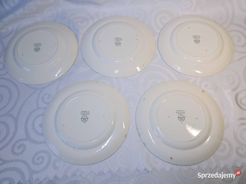 Komplet 5 oryginalnych talerzy Wedgwood Napoleon Strzelce Krajeńskie